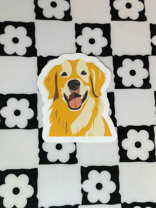 Golden Retriever Vinyl Sticker