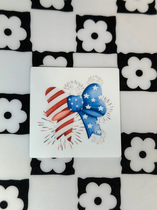 USA Bow Vinyl Sticker